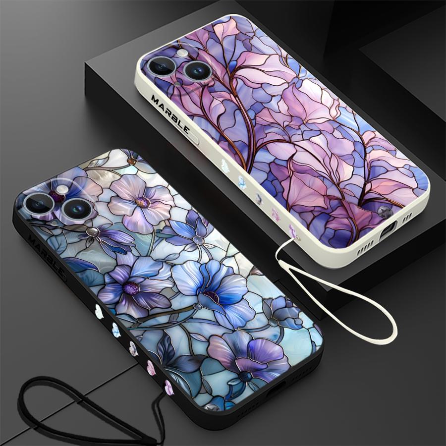 Lanyard Anime Logo - Custodia per telefono in marmo fiore