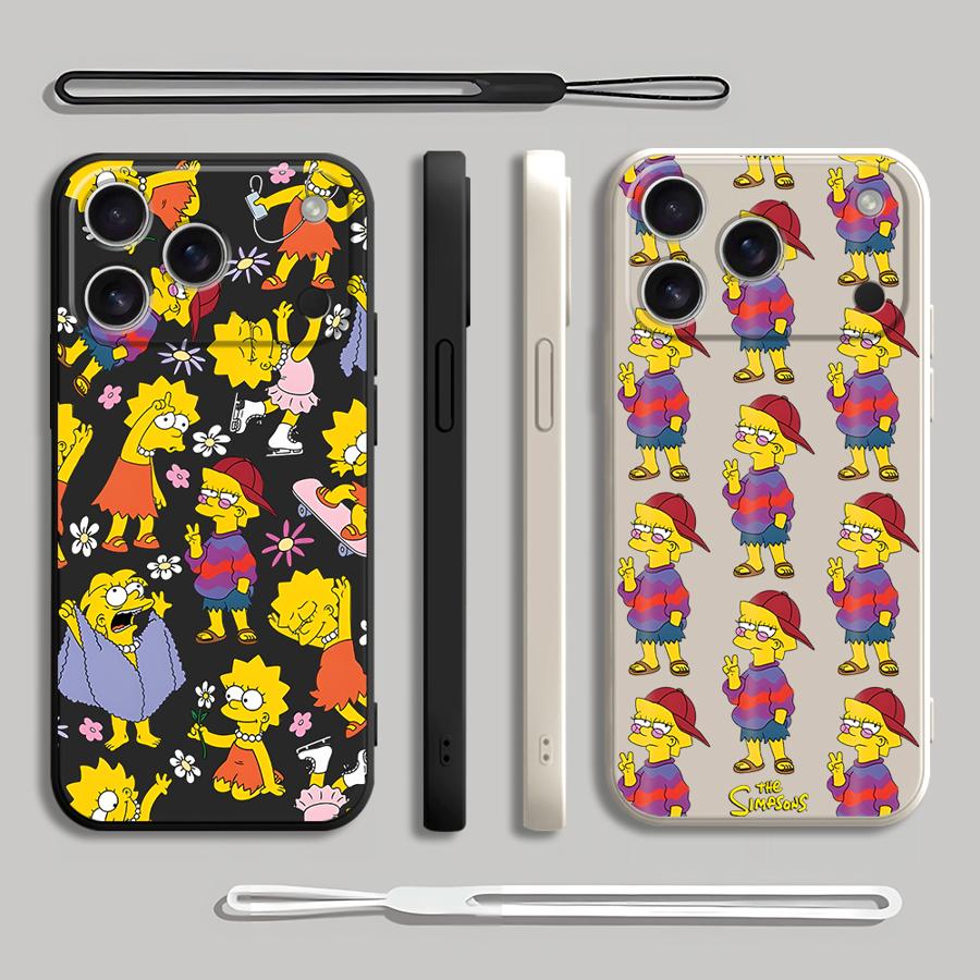 Lanyard Anime Logo - Cover per iPhone The Simpsons Lisa