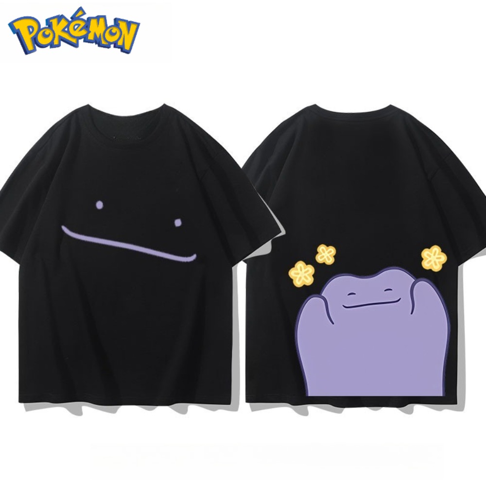 Anime Merchandise Store Japan - Pokémon Ditto T-shirt stampata anteriore e